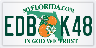 FL license plate EDBK48