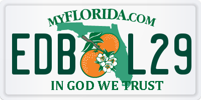 FL license plate EDBL29