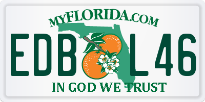 FL license plate EDBL46
