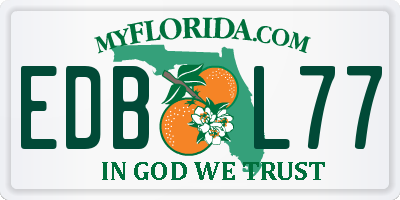FL license plate EDBL77