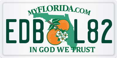 FL license plate EDBL82