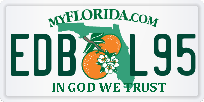 FL license plate EDBL95