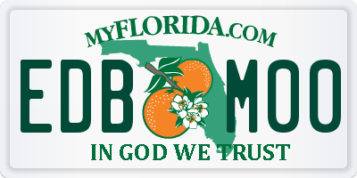 FL license plate EDBM00
