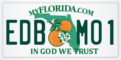 FL license plate EDBM01