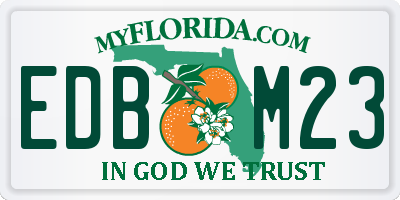 FL license plate EDBM23