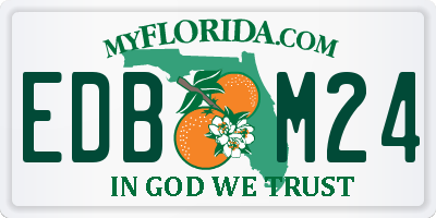 FL license plate EDBM24