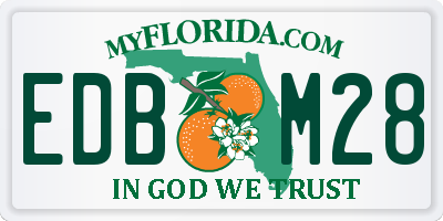 FL license plate EDBM28