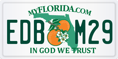 FL license plate EDBM29