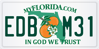 FL license plate EDBM31