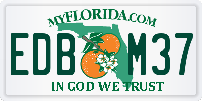 FL license plate EDBM37