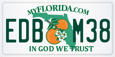 FL license plate EDBM38