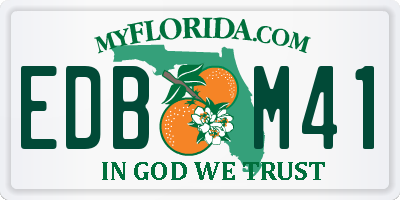 FL license plate EDBM41
