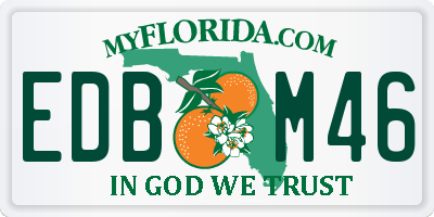 FL license plate EDBM46
