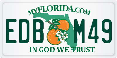 FL license plate EDBM49