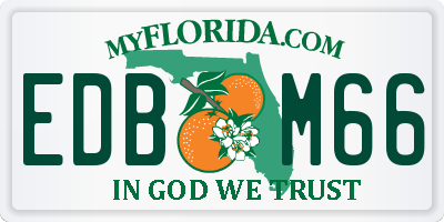 FL license plate EDBM66