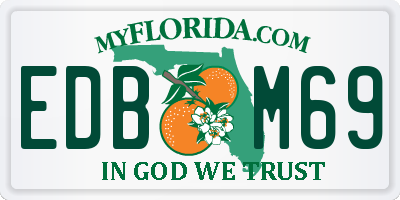 FL license plate EDBM69