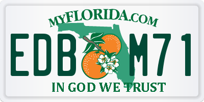 FL license plate EDBM71