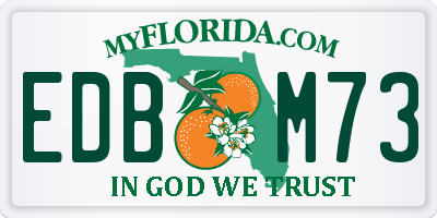 FL license plate EDBM73