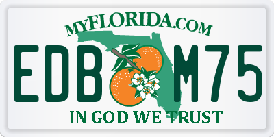FL license plate EDBM75