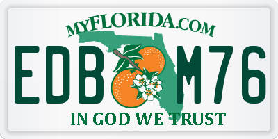 FL license plate EDBM76