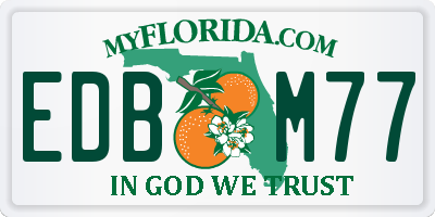 FL license plate EDBM77