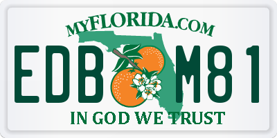 FL license plate EDBM81