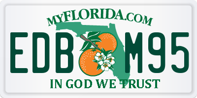 FL license plate EDBM95