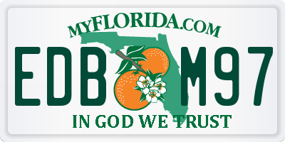 FL license plate EDBM97