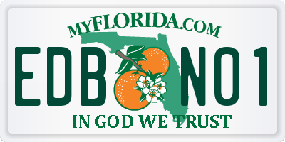FL license plate EDBN01