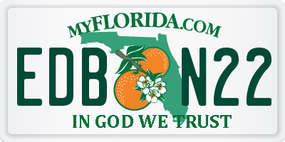 FL license plate EDBN22