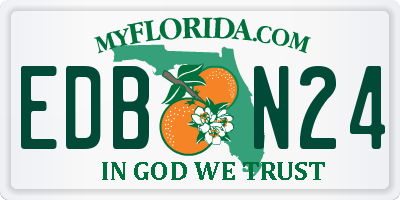 FL license plate EDBN24