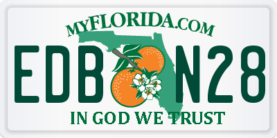 FL license plate EDBN28