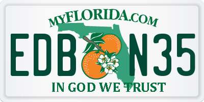 FL license plate EDBN35