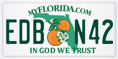FL license plate EDBN42