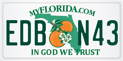 FL license plate EDBN43