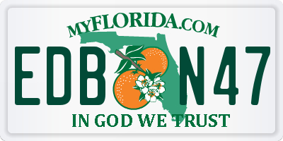 FL license plate EDBN47
