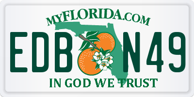 FL license plate EDBN49