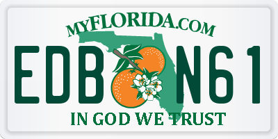 FL license plate EDBN61