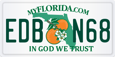FL license plate EDBN68