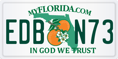 FL license plate EDBN73