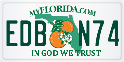 FL license plate EDBN74