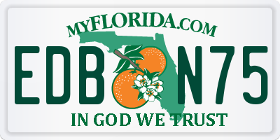 FL license plate EDBN75