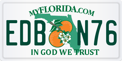 FL license plate EDBN76