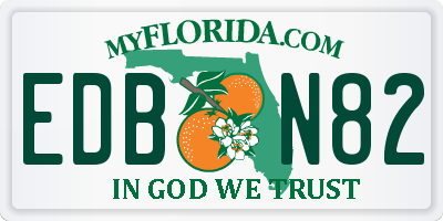FL license plate EDBN82