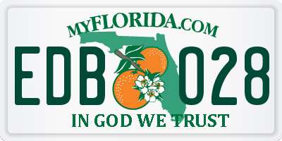 FL license plate EDBO28