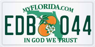 FL license plate EDBO44