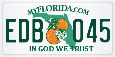 FL license plate EDBO45