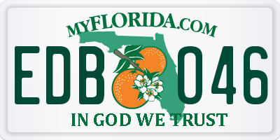 FL license plate EDBO46