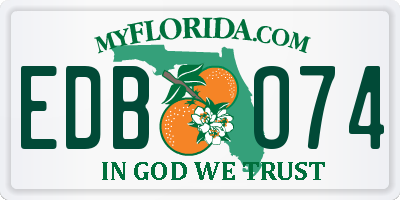 FL license plate EDBO74