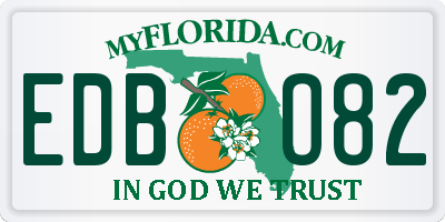 FL license plate EDBO82